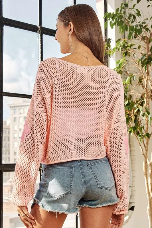 Lightweight Floral Sweater
