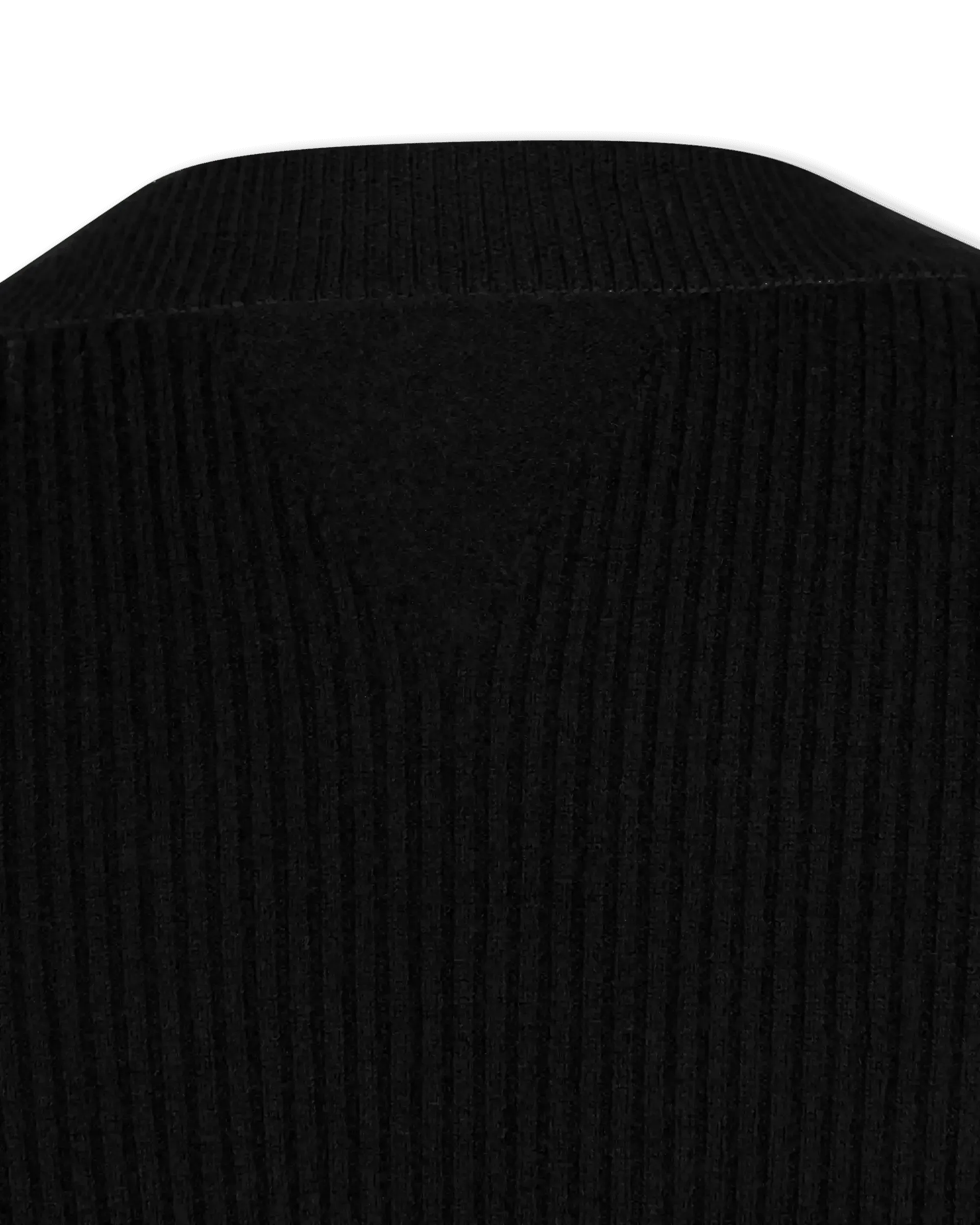 Lightweight Wool Ribbed V-Neck Sweater