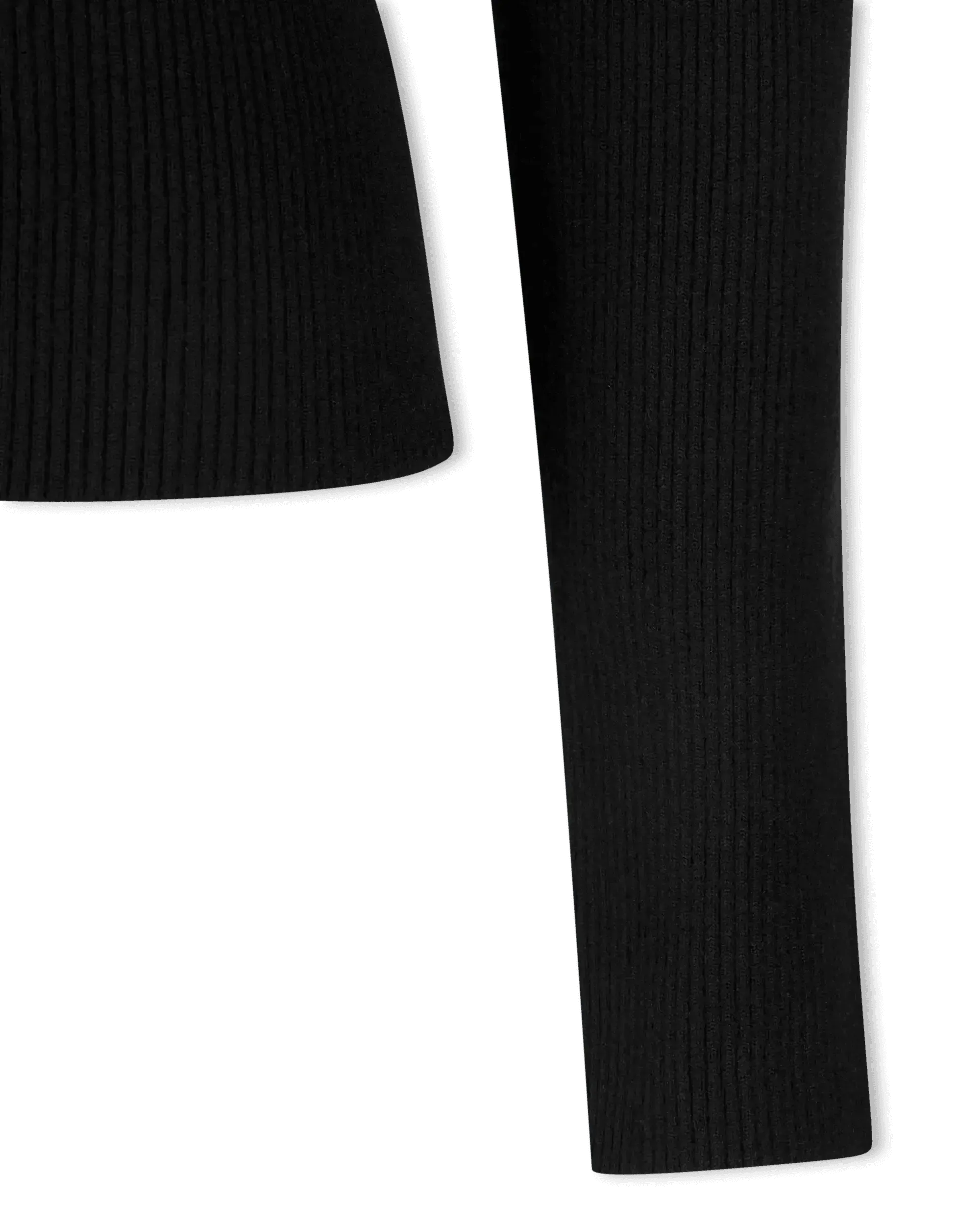Lightweight Wool Ribbed V-Neck Sweater