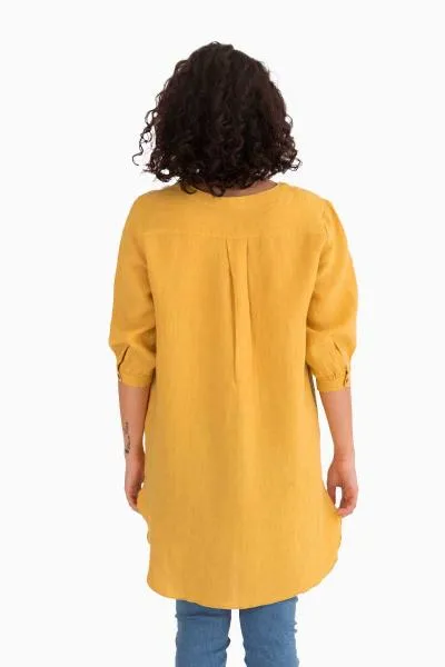 Linen Primrose Top-Sage Green