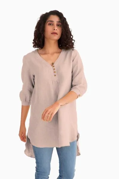 Linen Primrose Top-Sage Green
