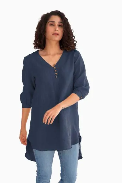 Linen Primrose Top-Sage Green