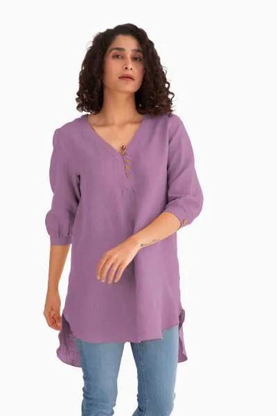 Linen Primrose Top-Sage Green