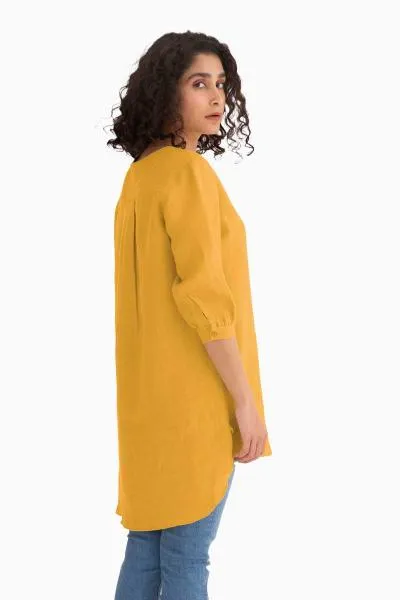 Linen Primrose Top-Sage Green