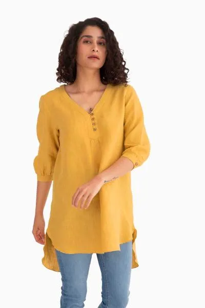Linen Primrose Top-Sage Green
