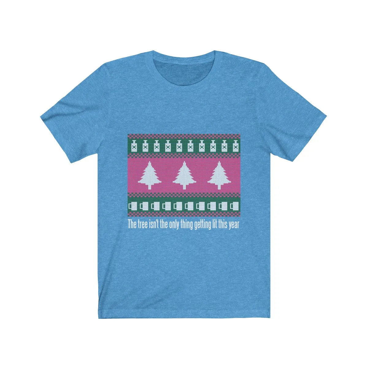 LIT <BR>ugly christmas <br>sweater <br>unisex tee