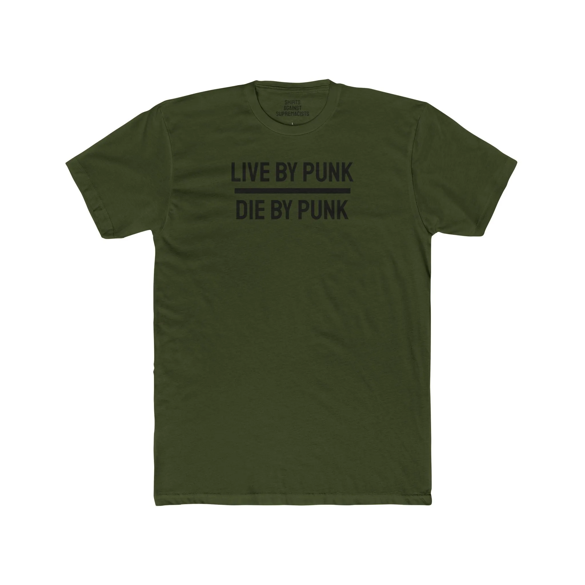 Live For Punk Die For Punk - Unisex Cotton Crew Tee