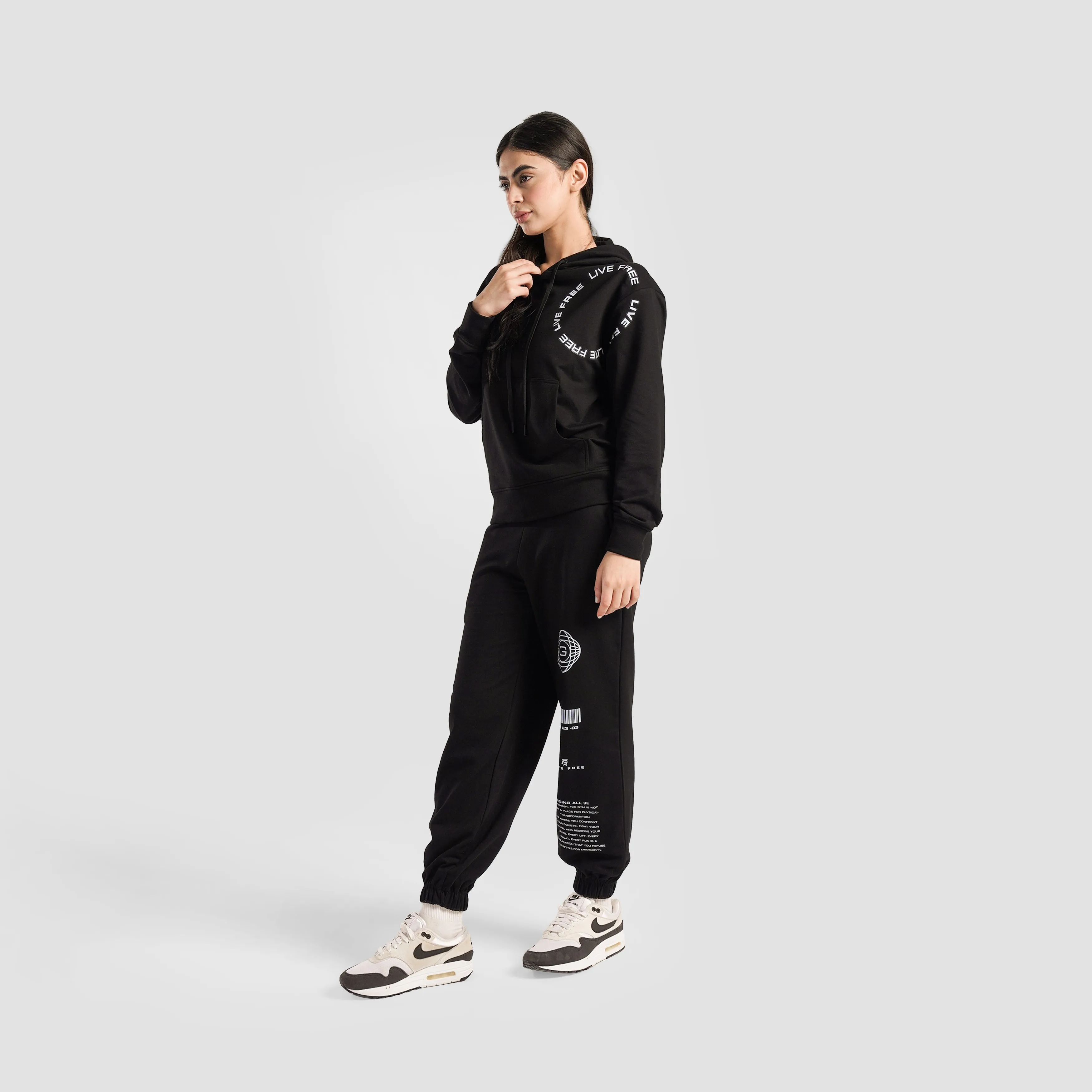 Live Free Regular Hoodie (Black)