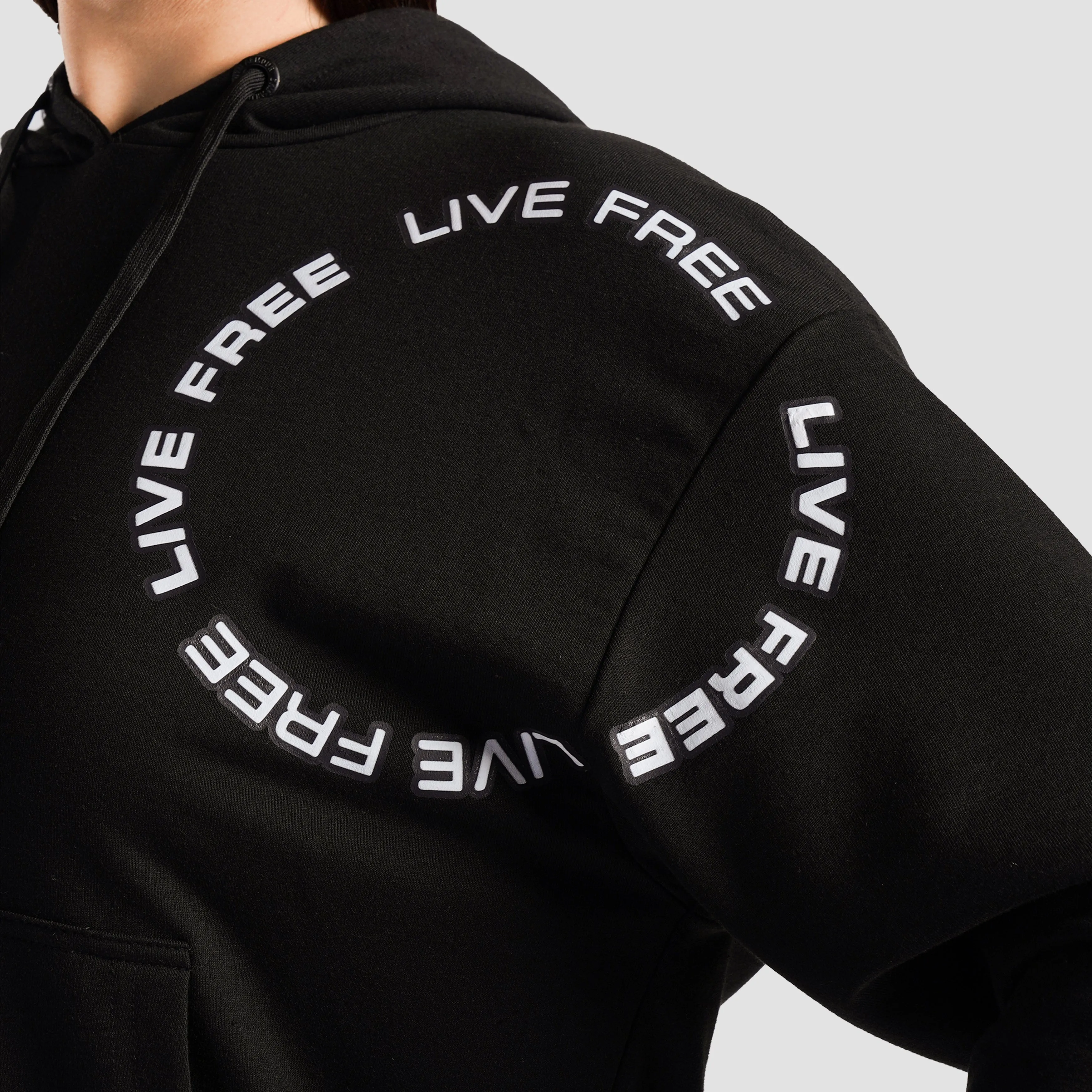 Live Free Regular Hoodie (Black)