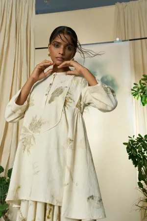 Live Leafy Khadi Kurta