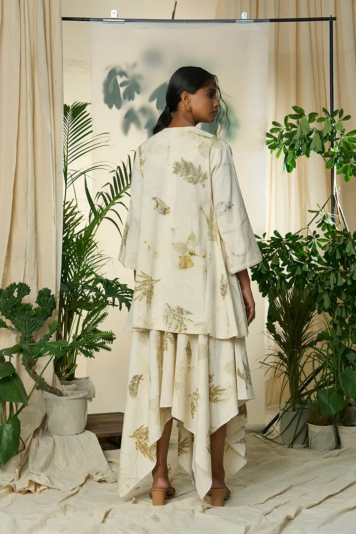 Live Leafy Khadi Kurta