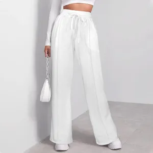 Loose leg elastic waist pants