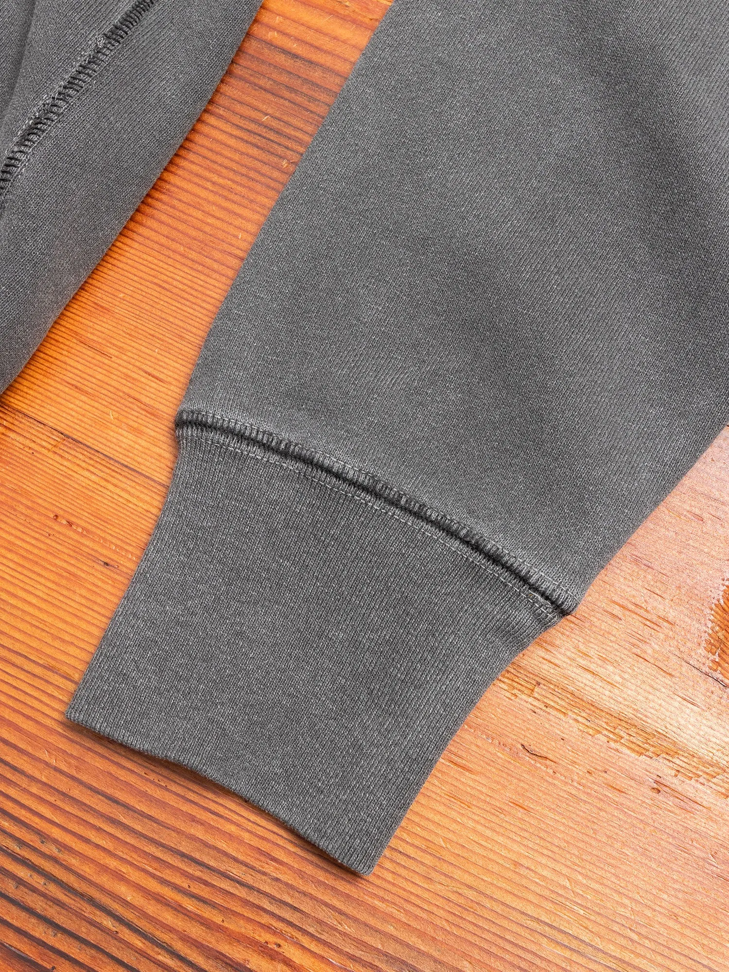 Loose Stitch Crewneck Sweater in Washed Black