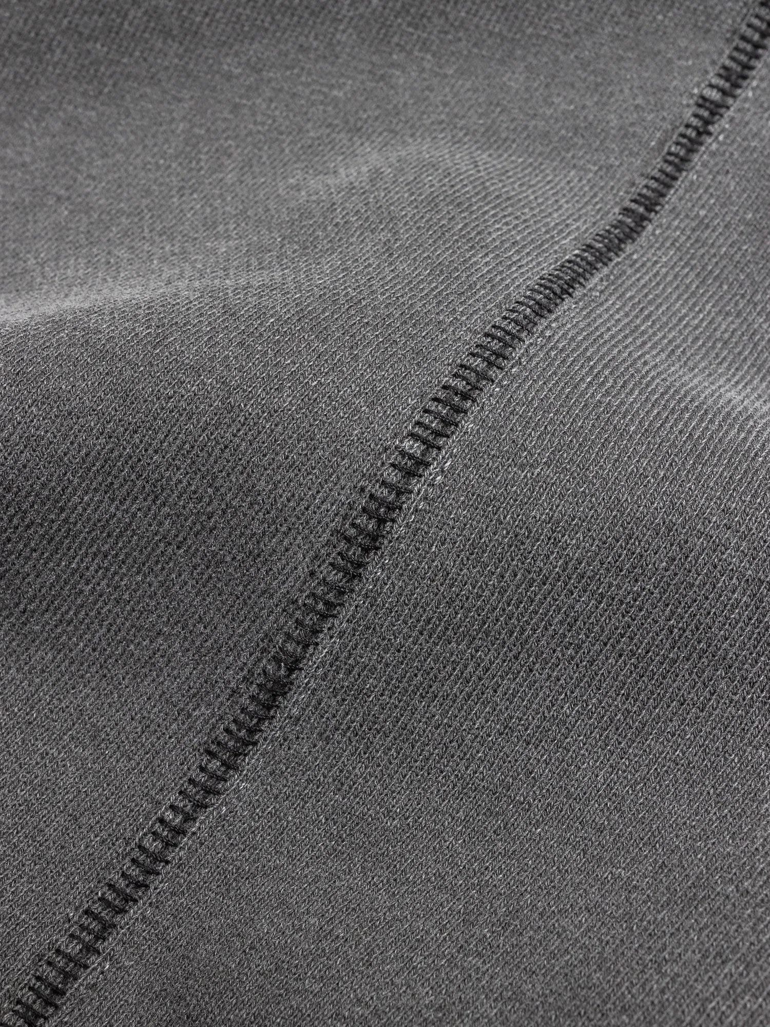 Loose Stitch Crewneck Sweater in Washed Black