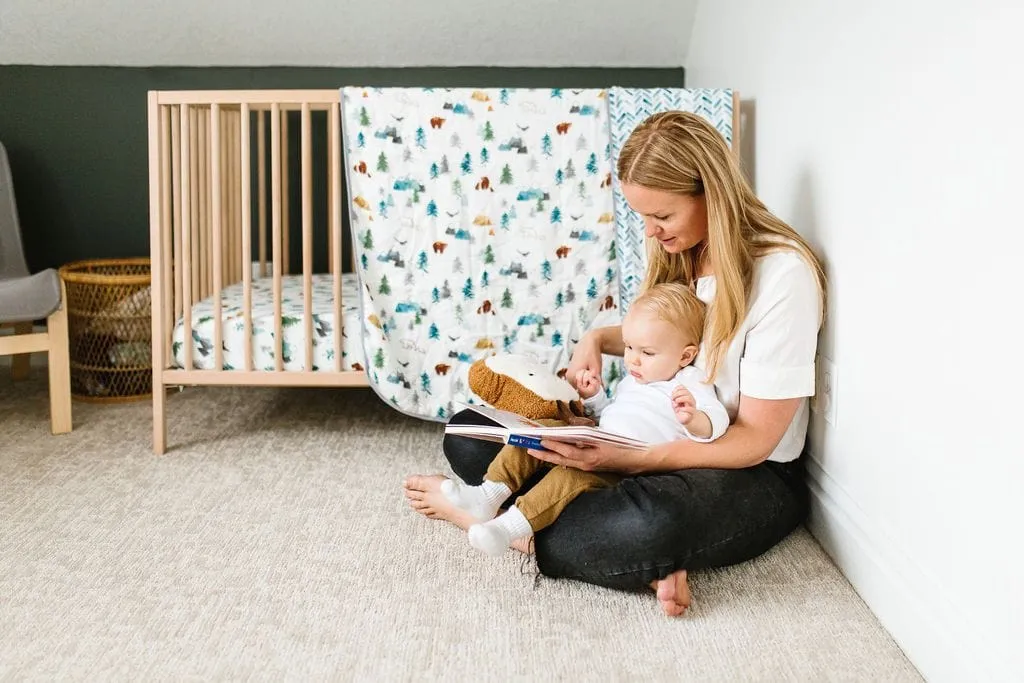 Loulou Lollipop Luxe Muslin Quilt Blanket - Adventure Begins