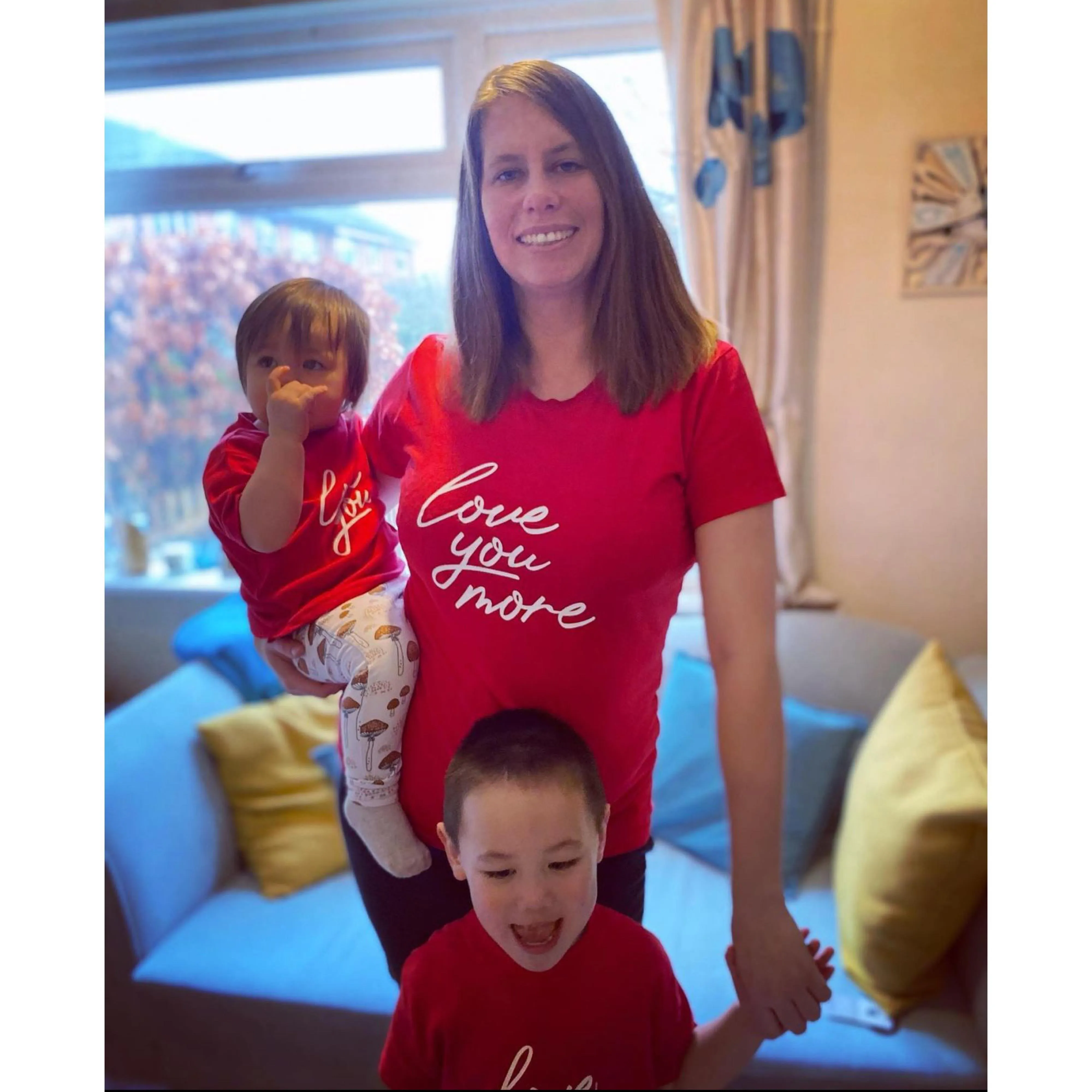 Love You - Love You More Red Twinning T-Shirts