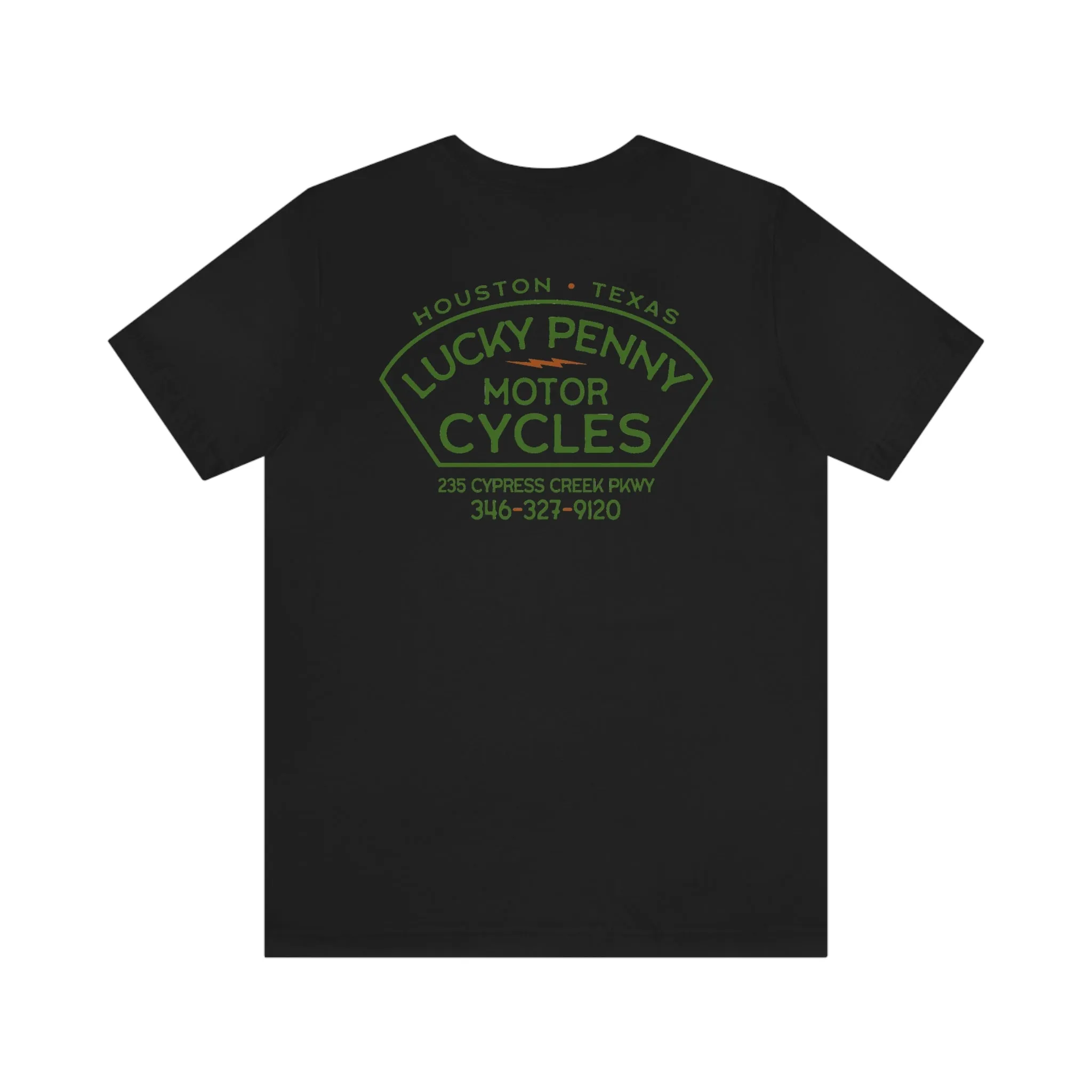 Lucky Penny Cycles Houston Helmet T-Shirt