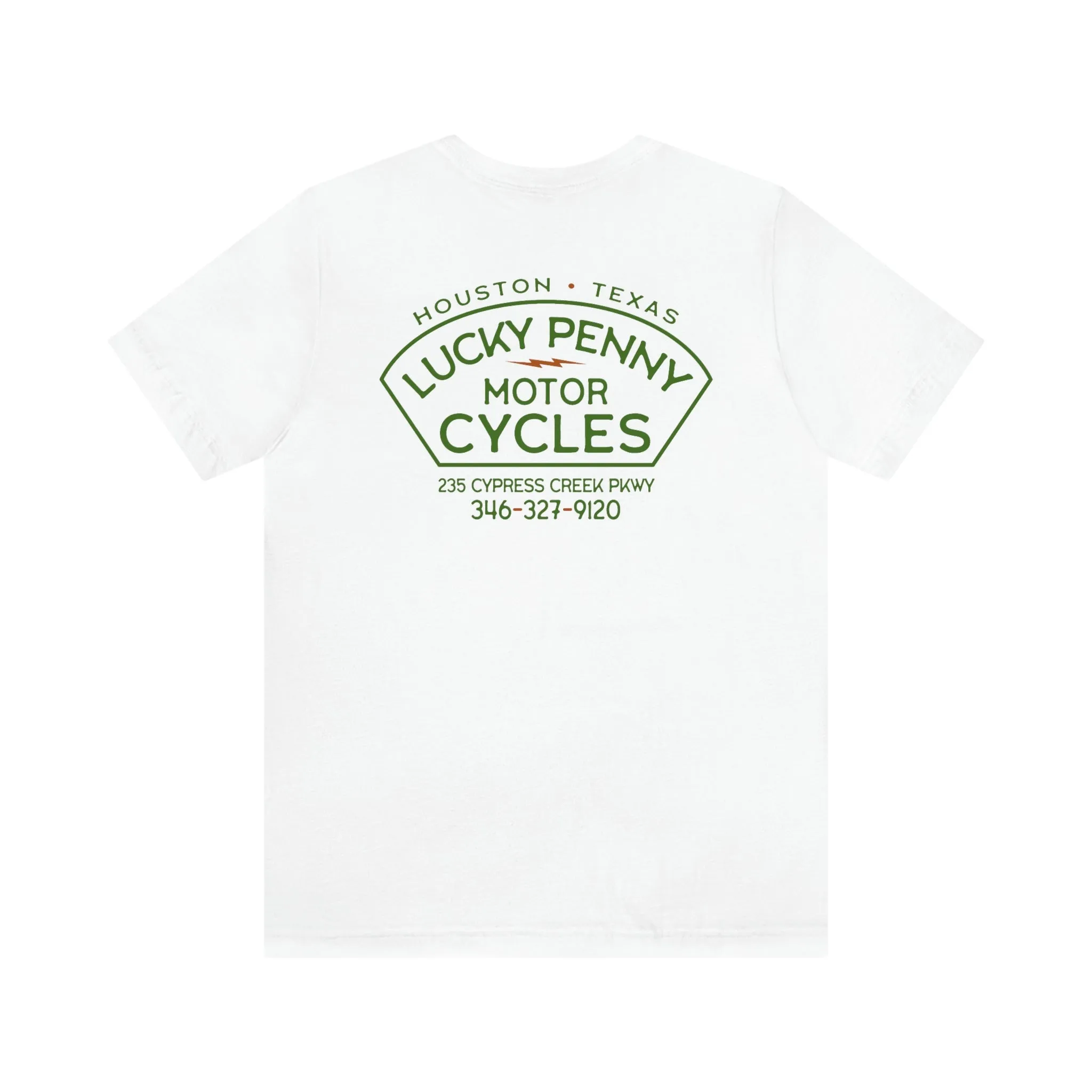 Lucky Penny Cycles Houston Helmet T-Shirt