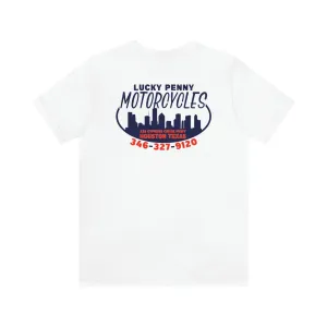 Lucky Penny Cycles Houston Skyline Teams T-Shirt