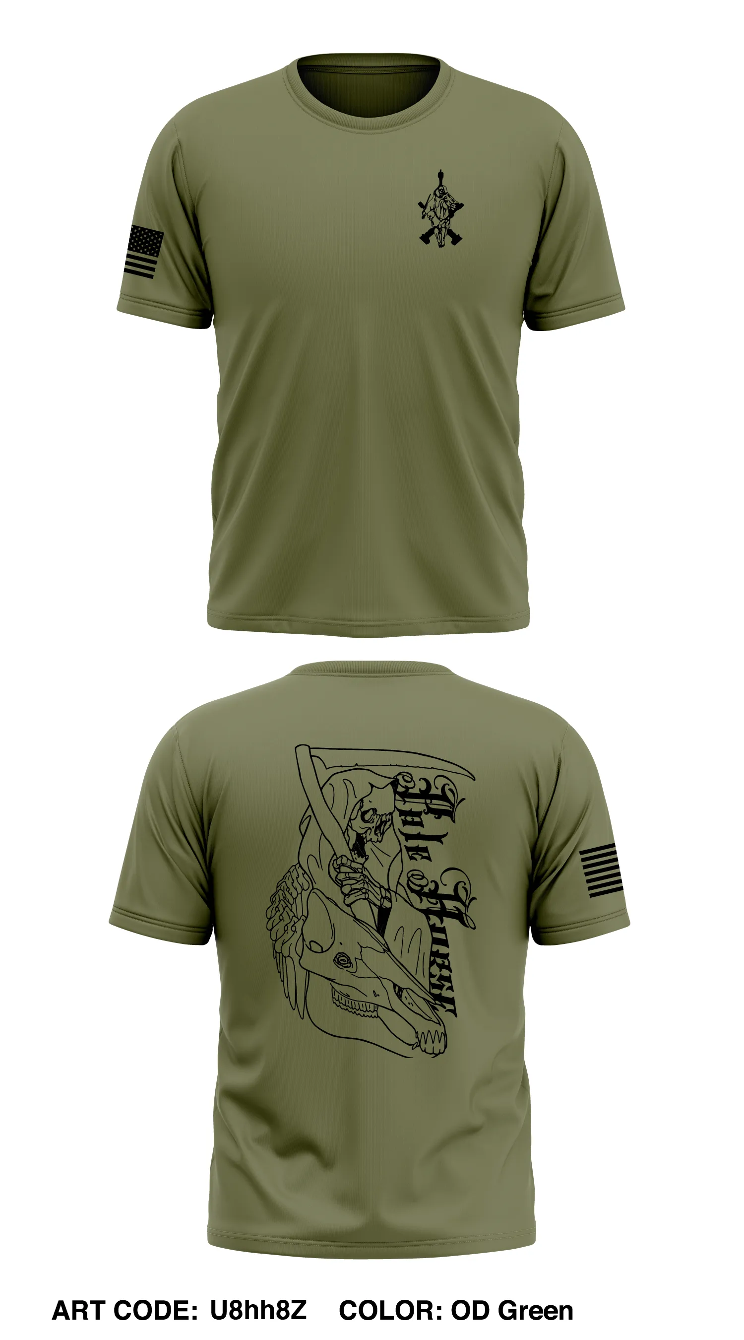 M BTRY, 3 BN, 14TH Marines STORE 1 Core Men's SS Performance Tee - U8hh8Z