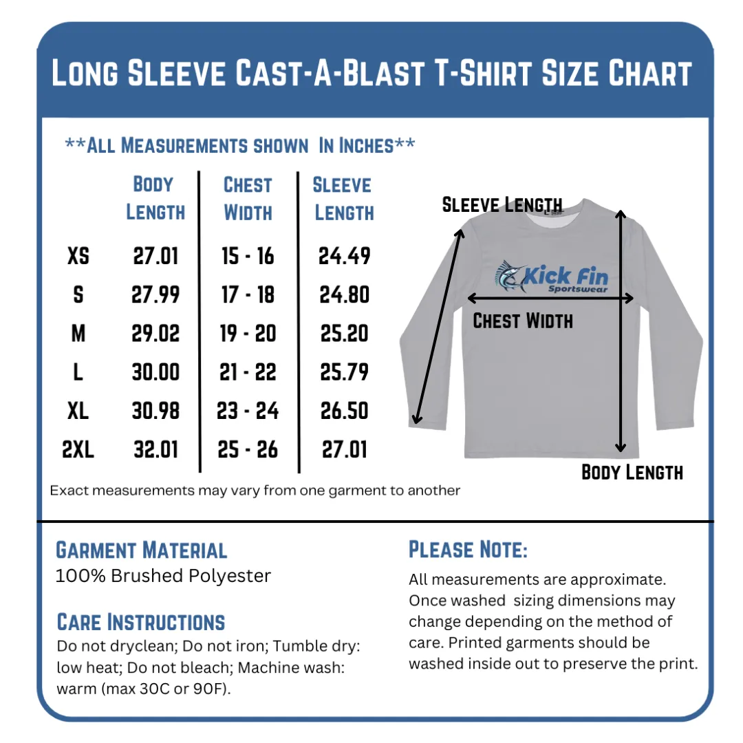 Marine Direction Lightweight Moisture Wicking Long Sleeve Fishing T-Shirt