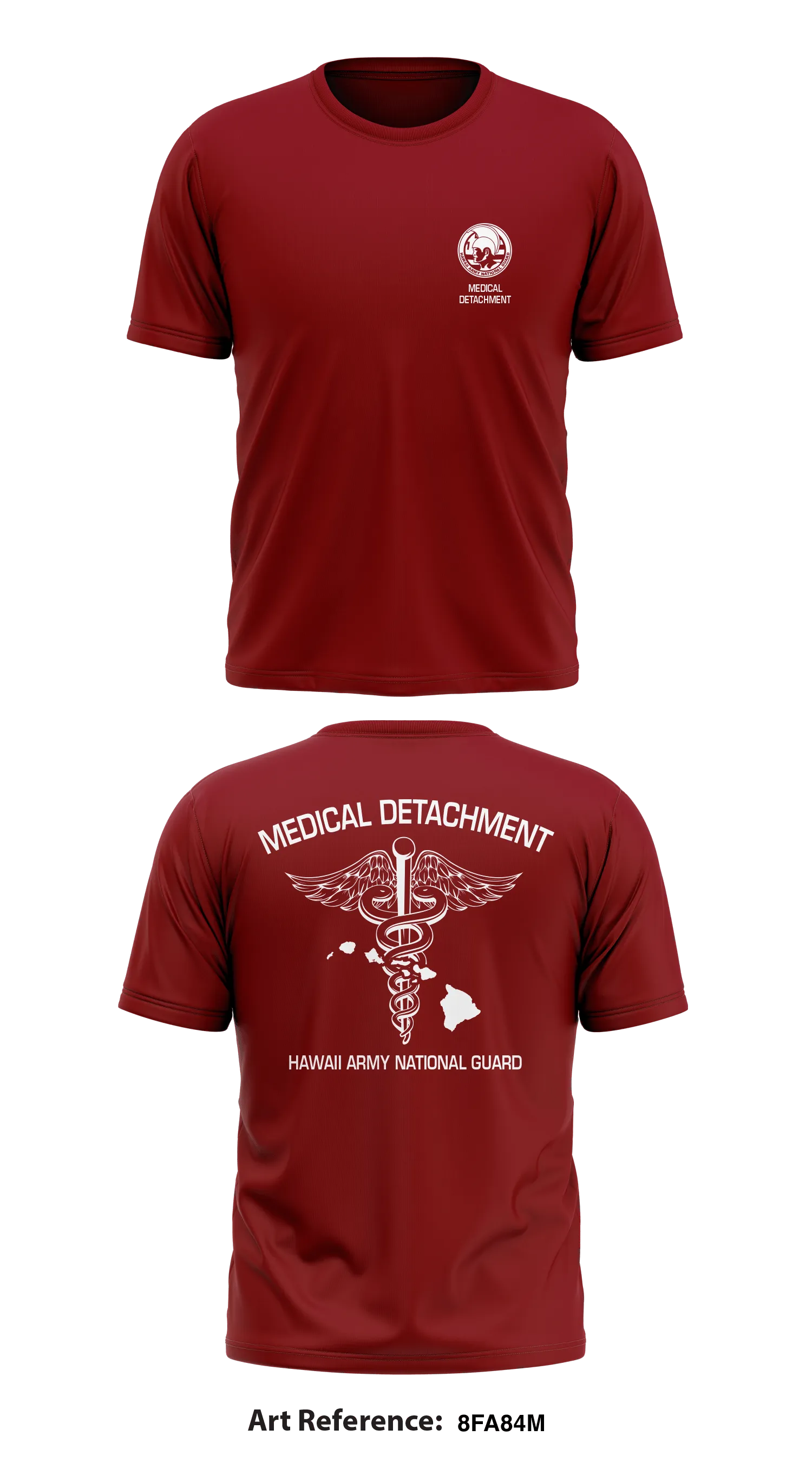 Medical Detachment, Hawaii Army National Guard Store 1 Core Men's SS Performance Tee - 8fa84M