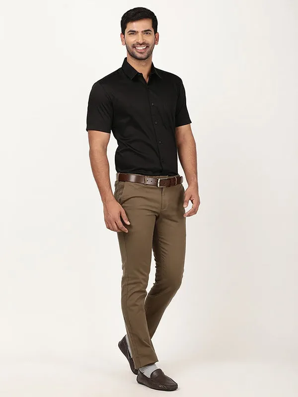 Men Brooklyn Fit Cotton Stretch Trouser