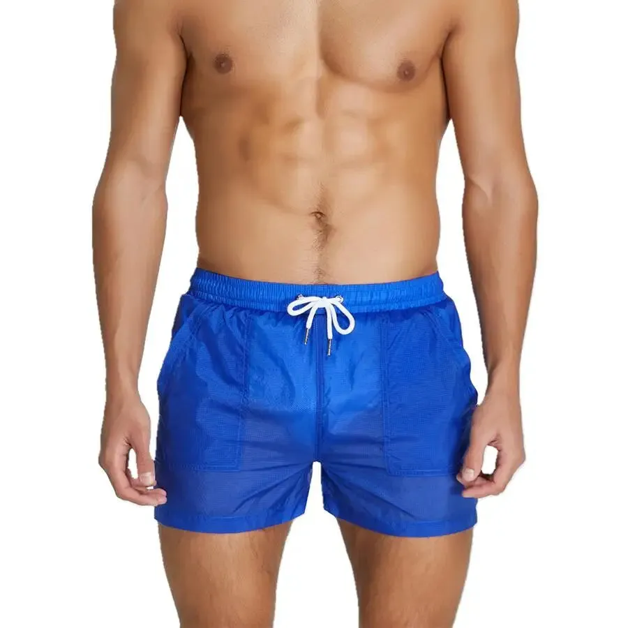 Men Clothing Shorts Mesh Lined Casual Shorts Summer Thin And Light Quick Dry Gym Shorts Sexy Beach Surf Men Bottoms