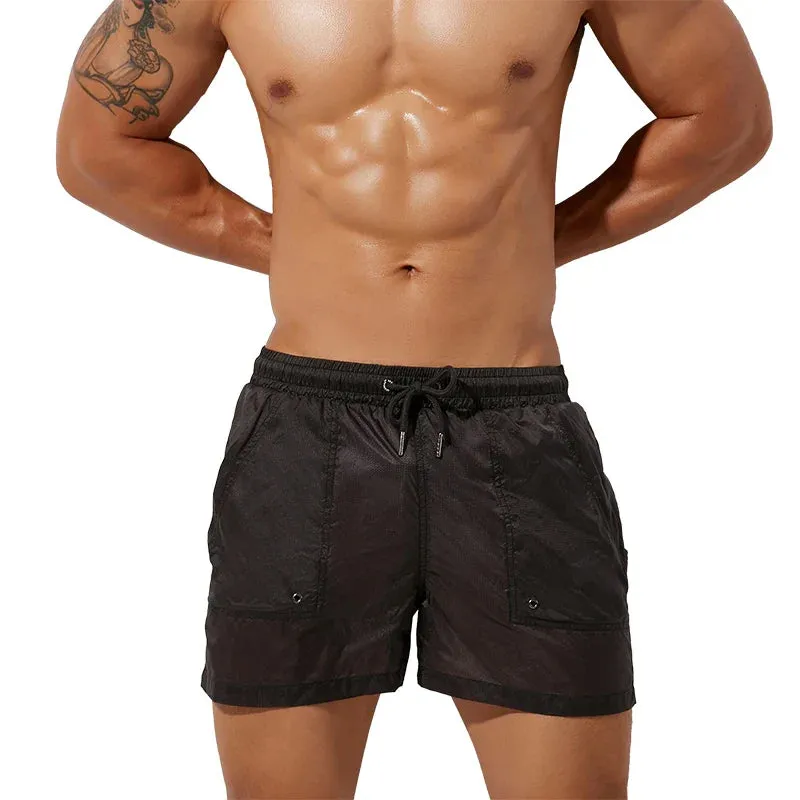 Men Clothing Shorts Mesh Lined Casual Shorts Summer Thin And Light Quick Dry Gym Shorts Sexy Beach Surf Men Bottoms
