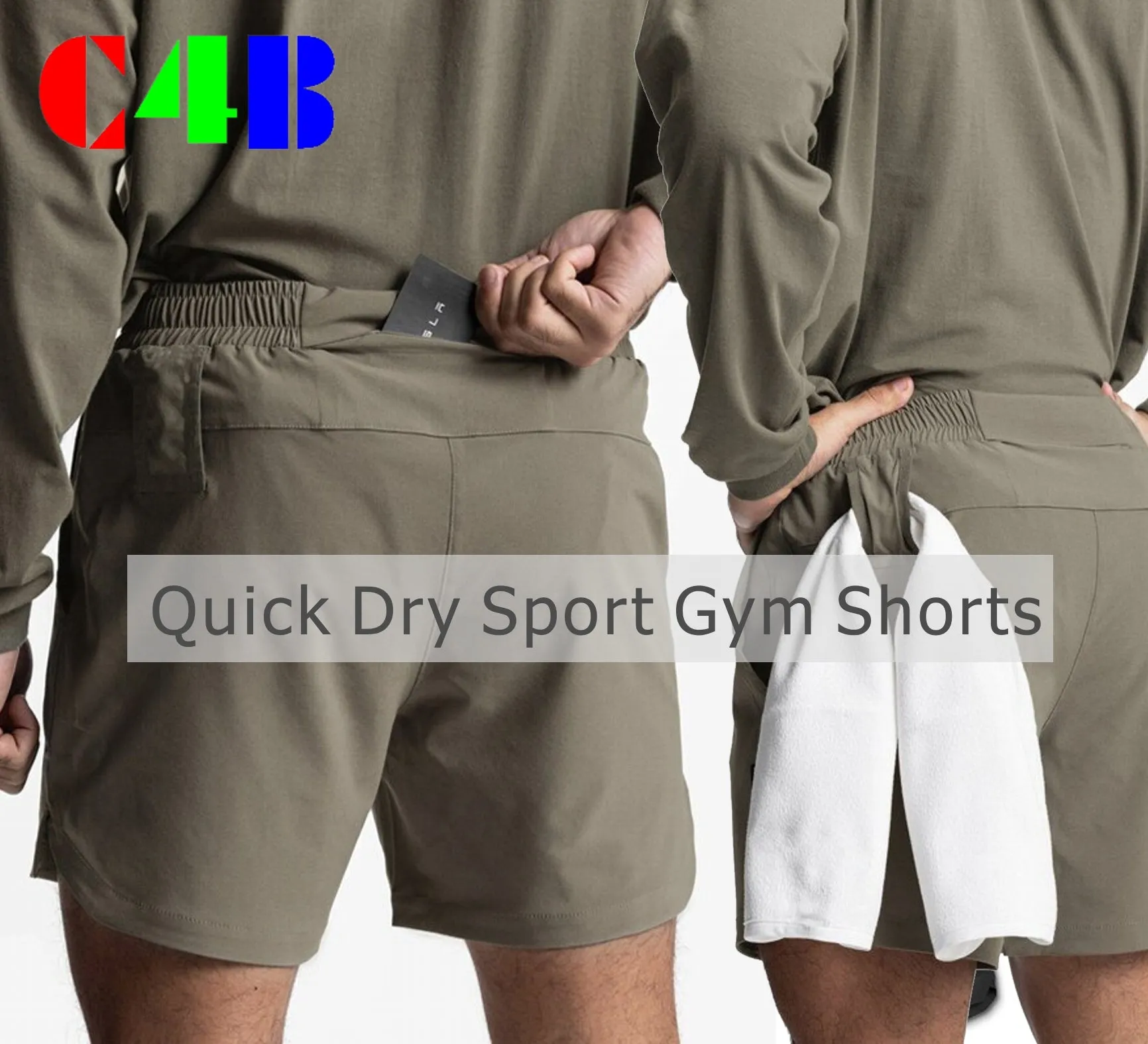 Men Shorts Casual Quick Dry Sport Gym Shorts