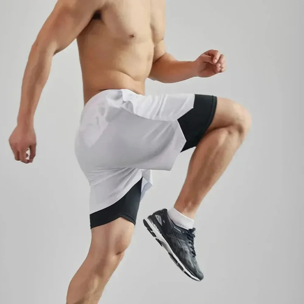 Men's 2-in-1 Quick-Dry Sports Shorts