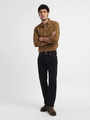 Men's 513 Navy Blue Slim Straight Fit Mid Rise Jeans