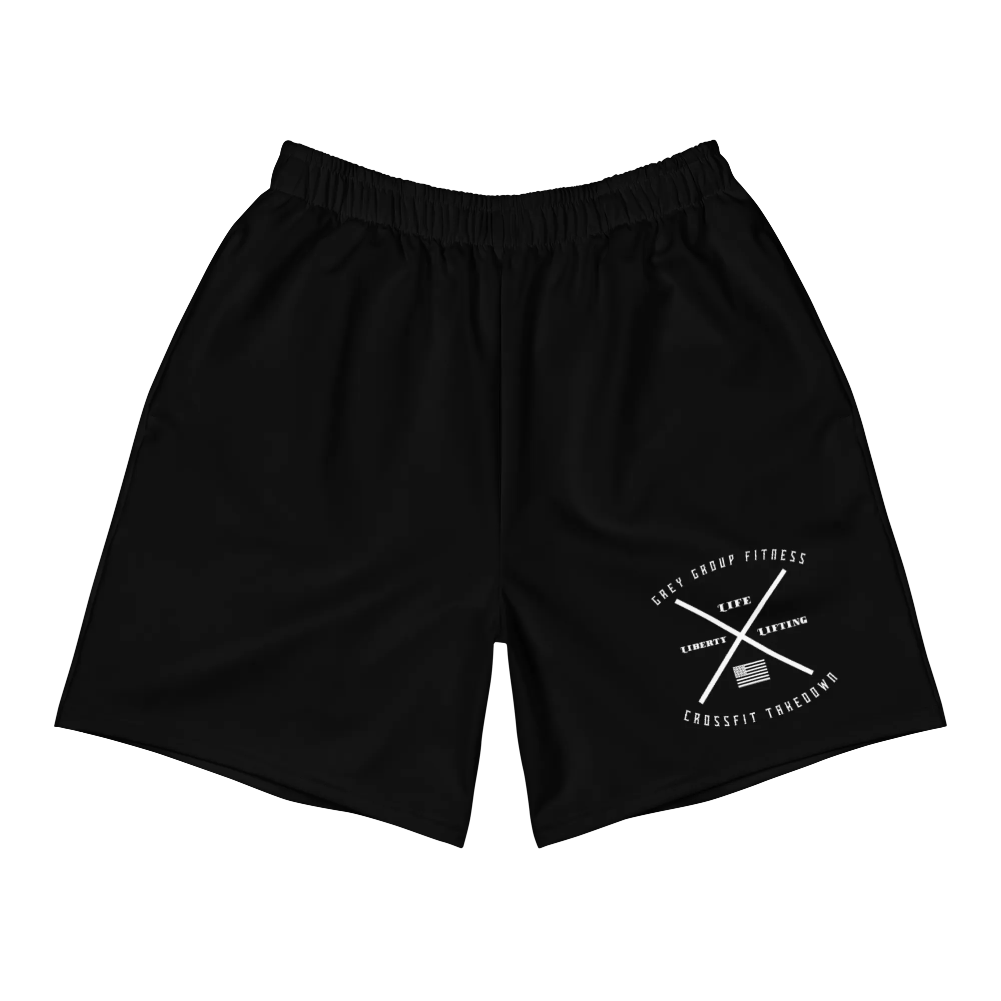 Men's Black Grey Group Shorts