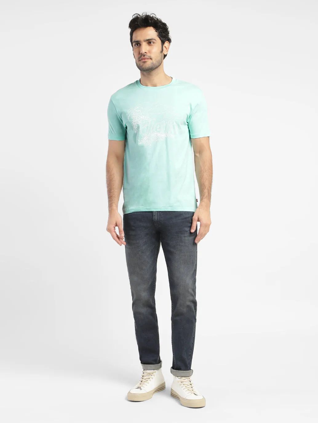 Men's Brand Logo Regular Fit T-shirt