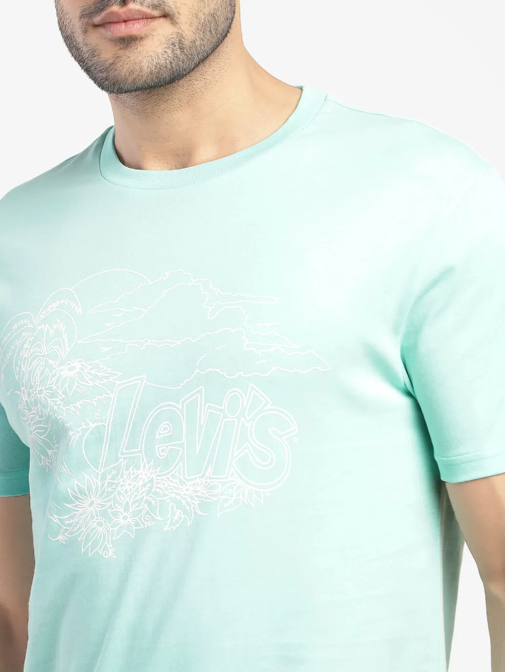 Men's Brand Logo Regular Fit T-shirt