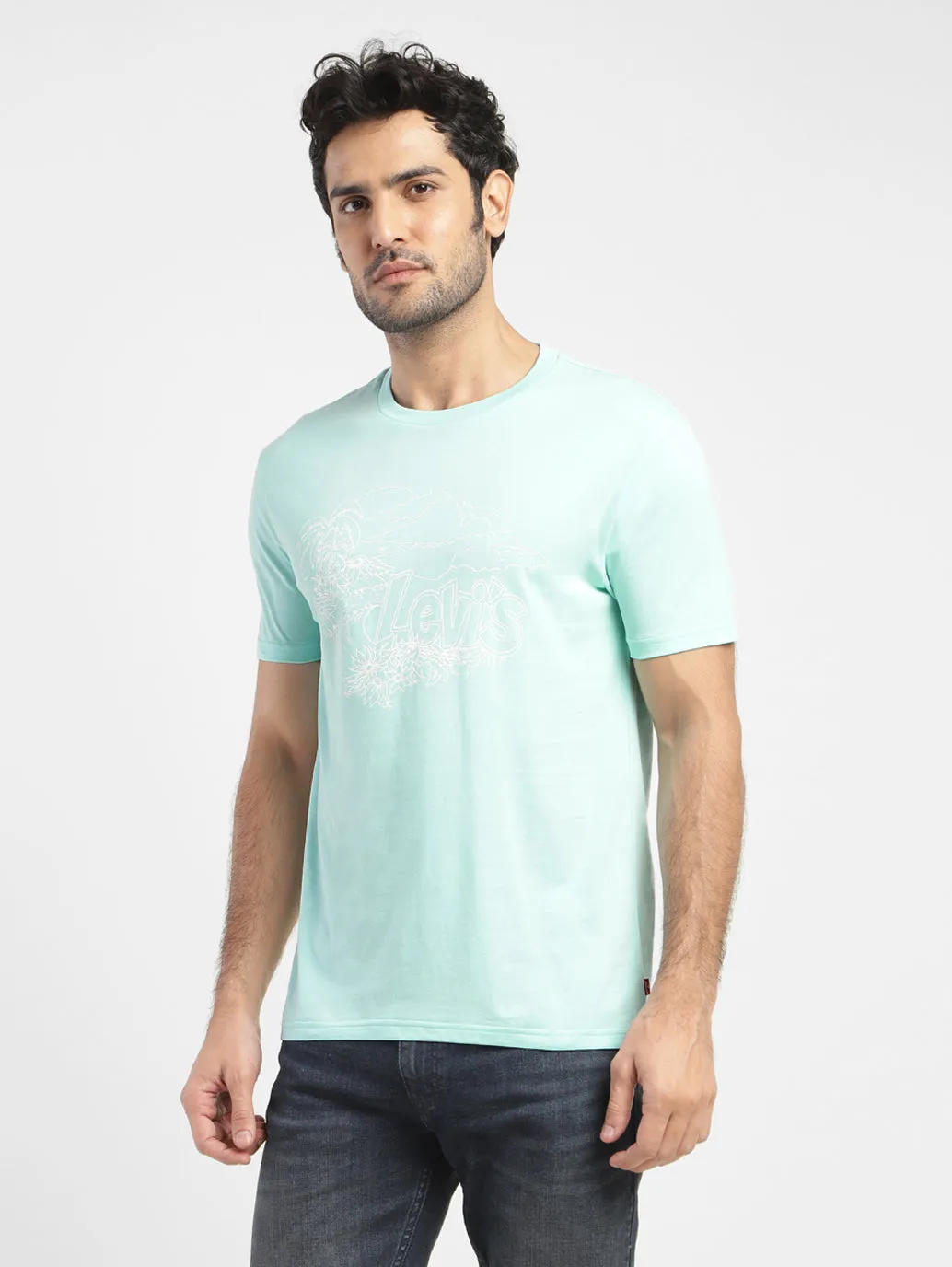 Men's Brand Logo Regular Fit T-shirt