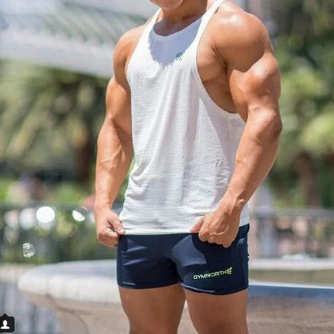 Mens Breathable Mesh Gyms Tank Tops