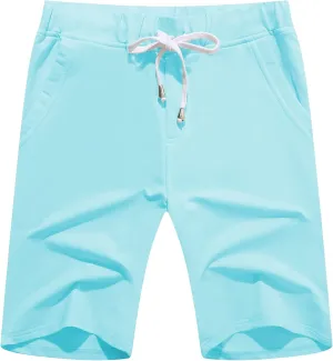Men's Casual Elastic Jogger Shorts - Gym Active Shorts with Pockets for Comfort & Style