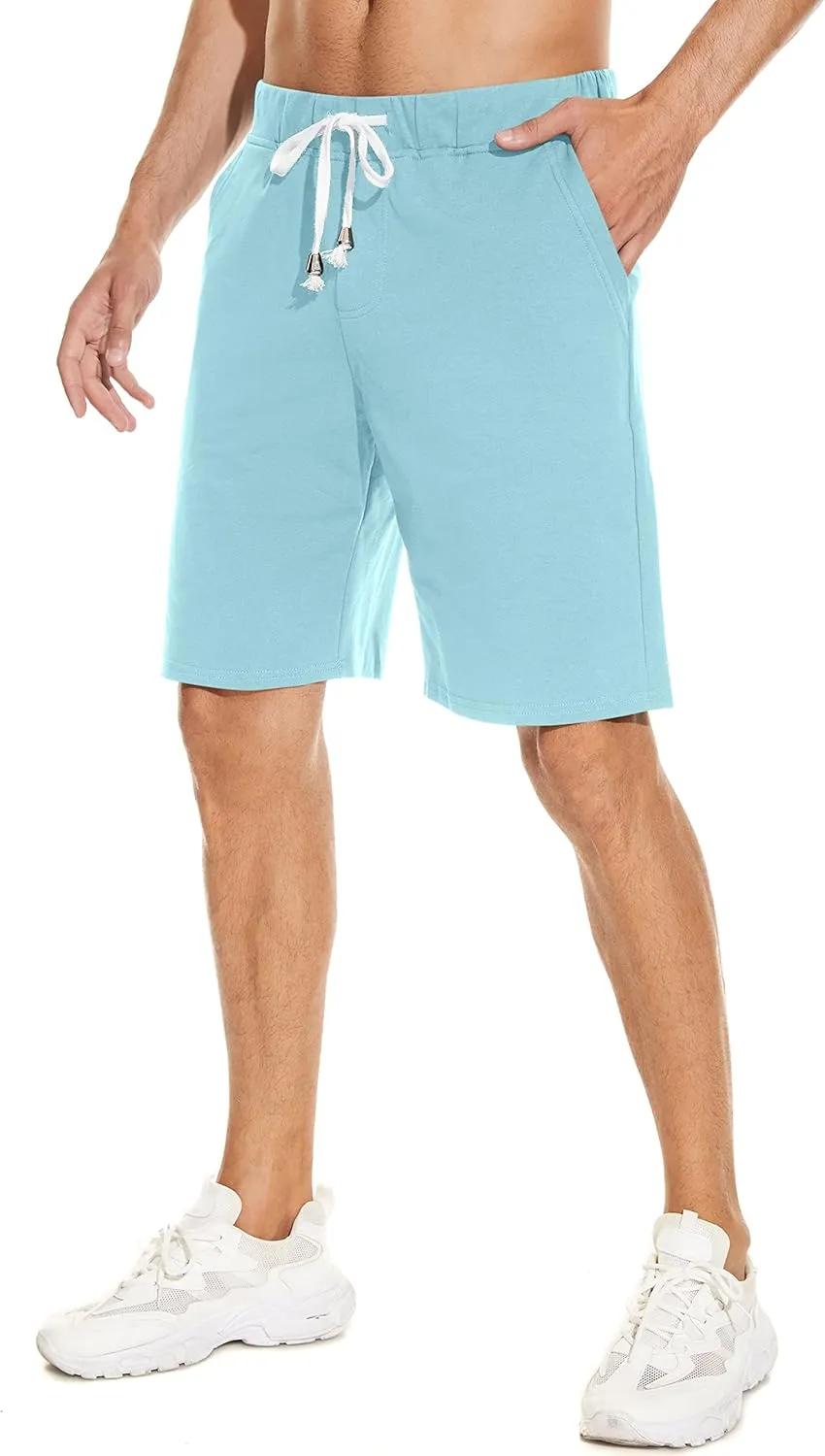 Men's Casual Elastic Jogger Shorts - Gym Active Shorts with Pockets for Comfort & Style