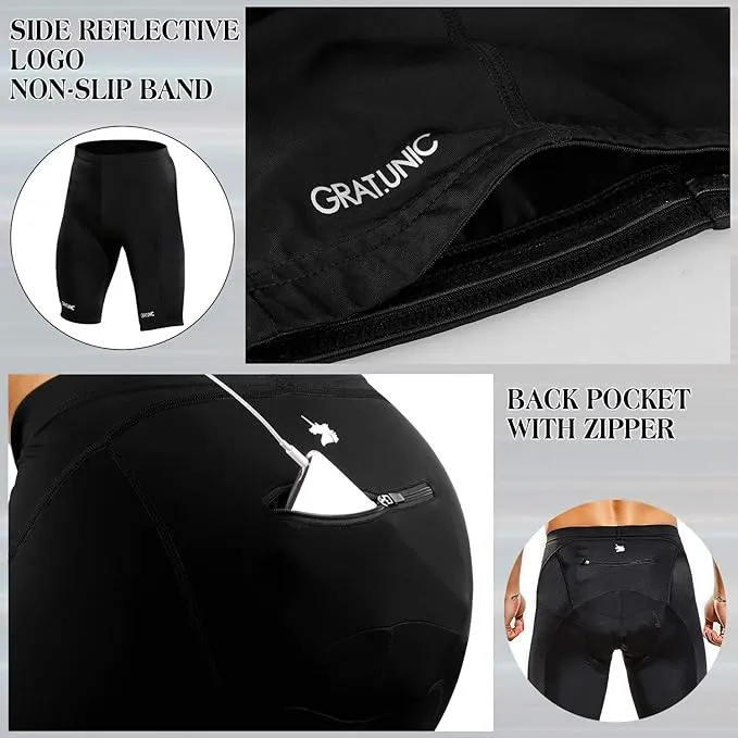 Men's Cycling Shorts with Seat Padding 9D