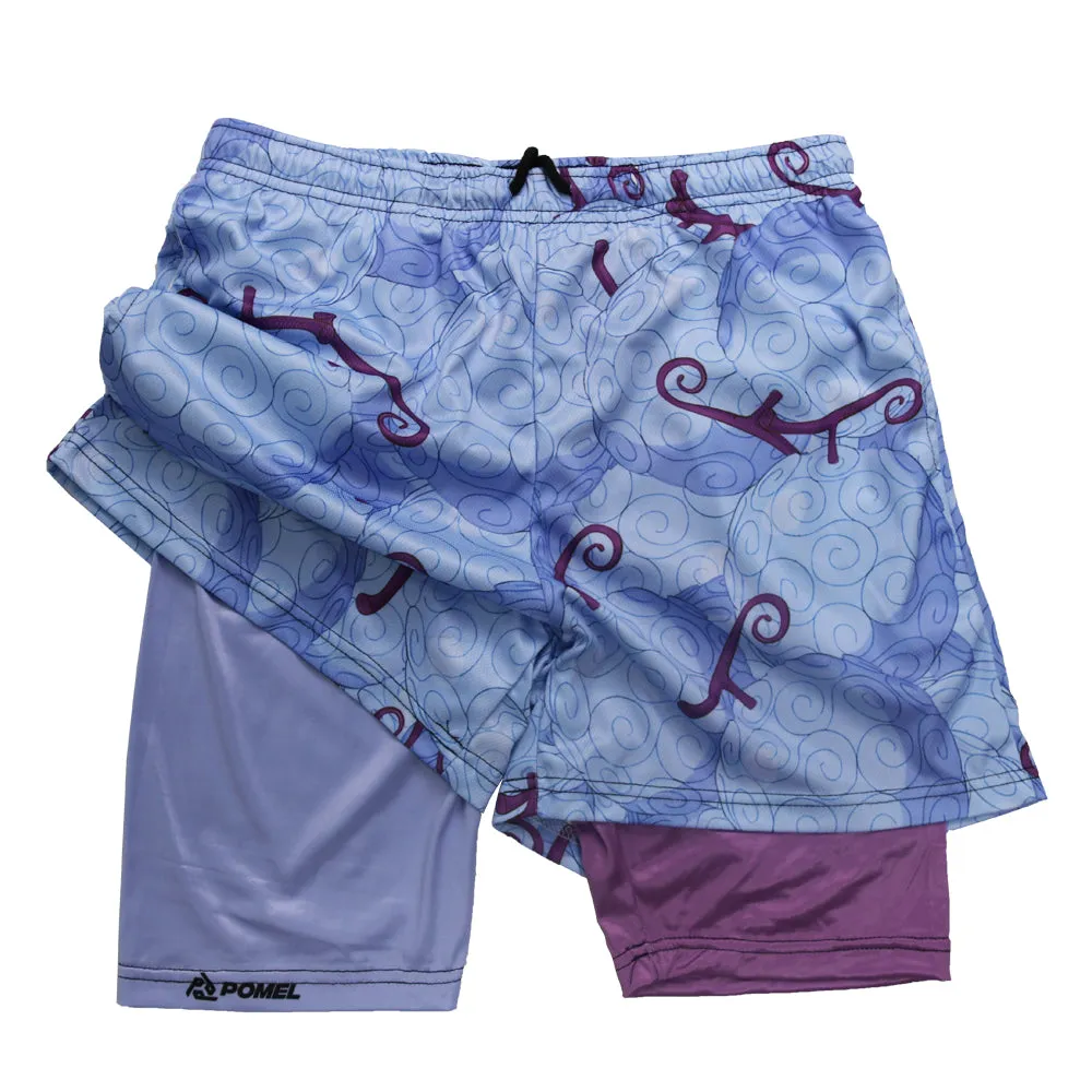 Men's Gym Shorts Double Layer