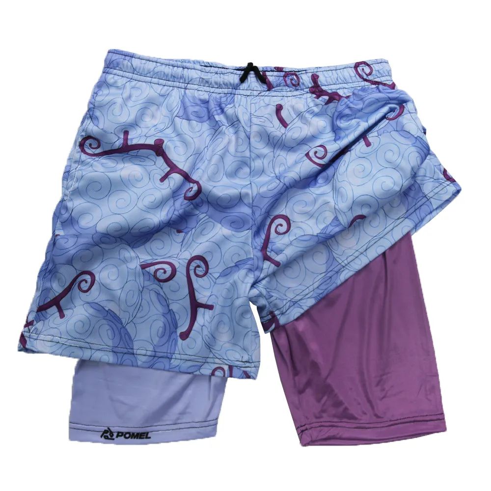 Men's Gym Shorts Double Layer