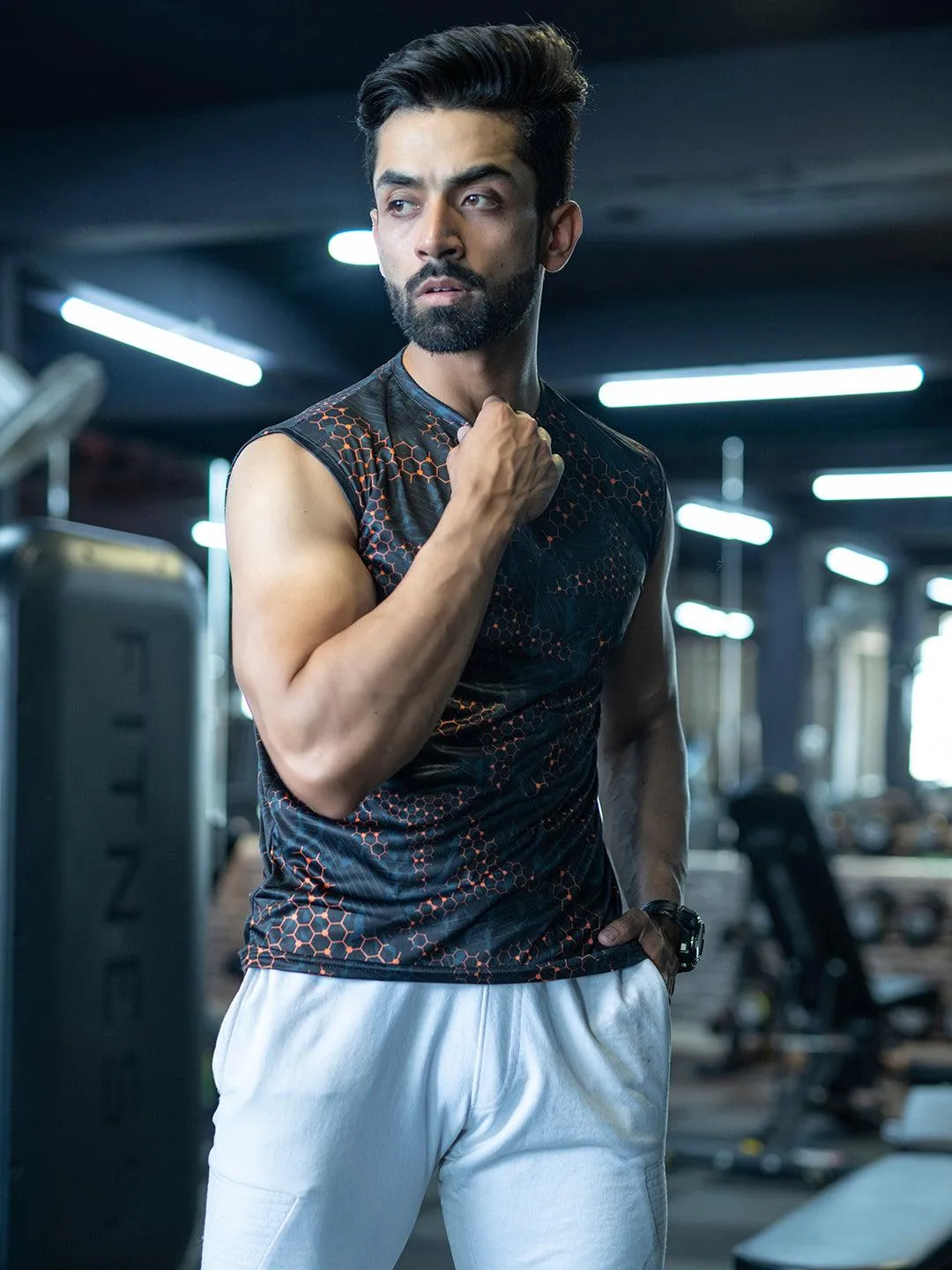Mens Gym Tanktop Sleeveless Sports Vest