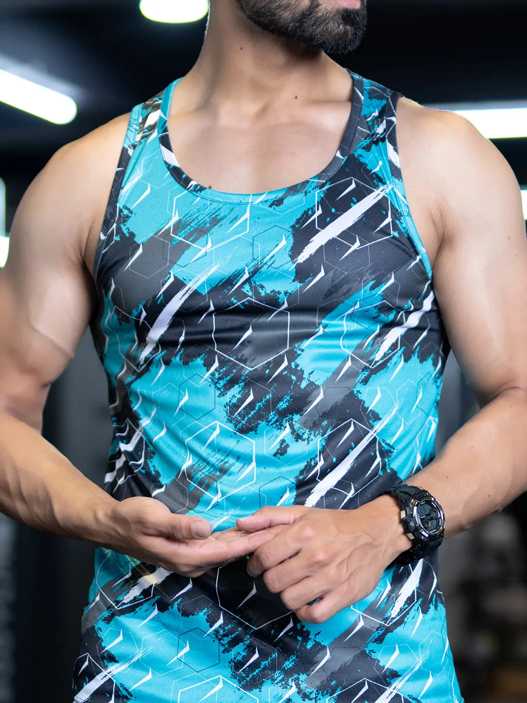 Mens Gym Tanktop Sleeveless Sports Vest