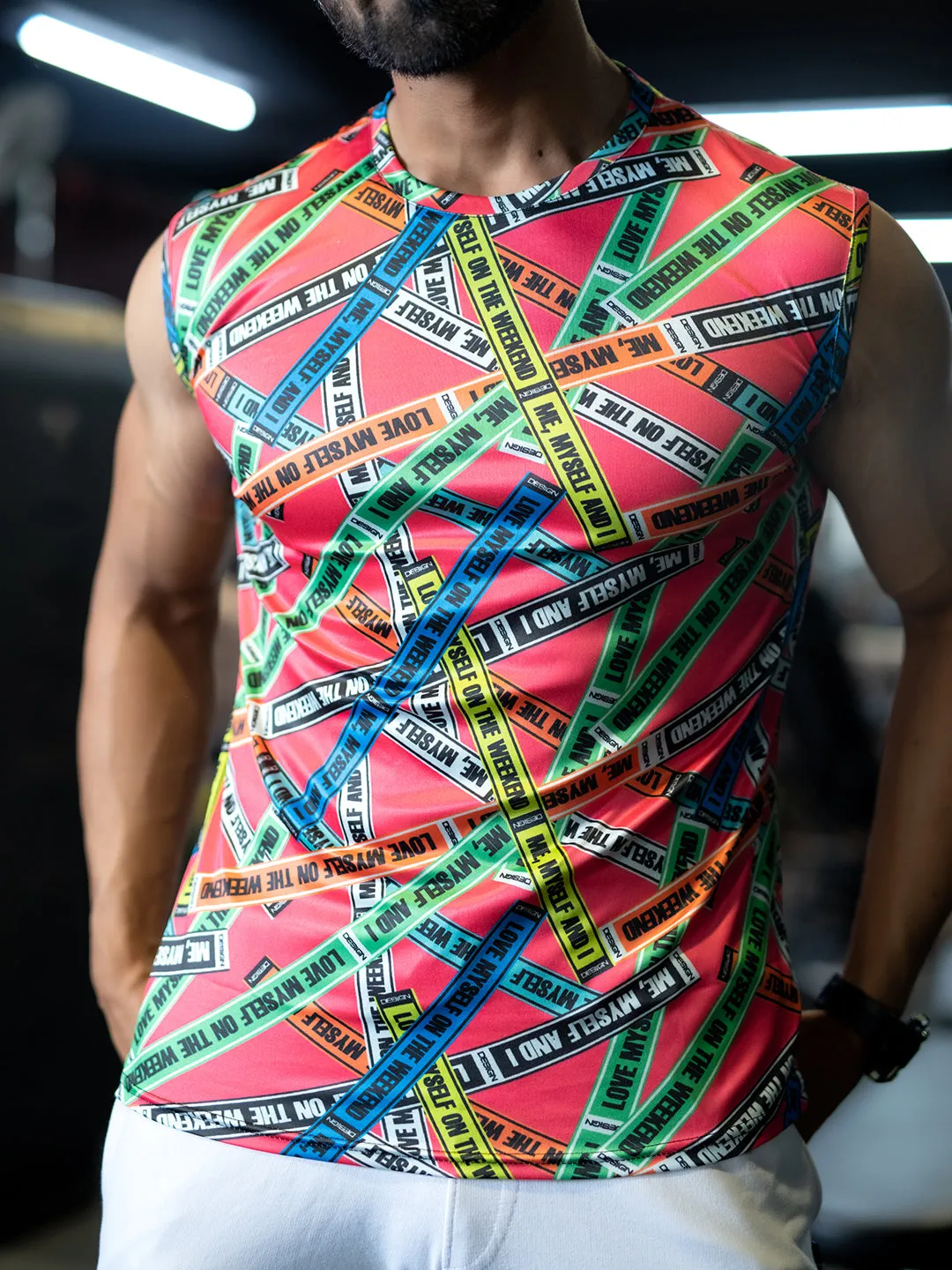 Mens Gym Tanktop Sleeveless Sports Vest