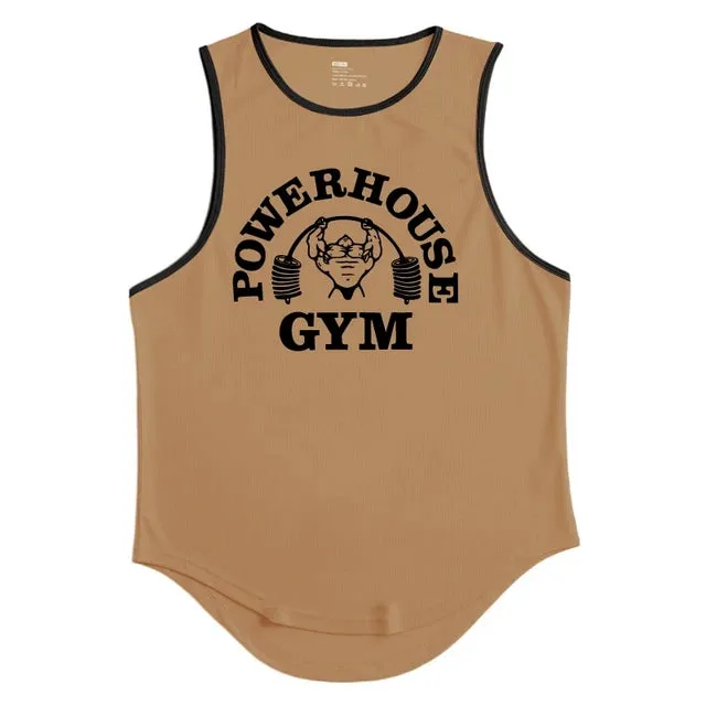 Men's Ice Silk Tank Tops Summer Breathable T-Shirt Undershirt – Quick-Drying Fitness Mesh Running Sleeveless Vest