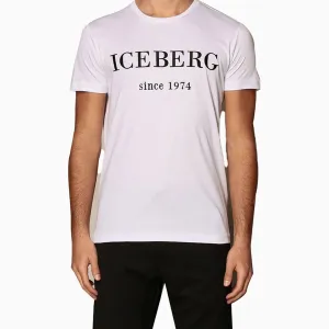 Men's Iceberg Logo Print T Shirt