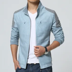 Men's lightweight casual jacket - modern zip-up design for summer rain coats