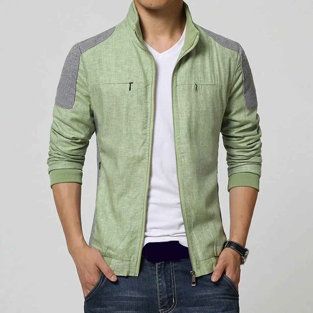 Men's lightweight casual jacket - modern zip-up design for summer rain coats
