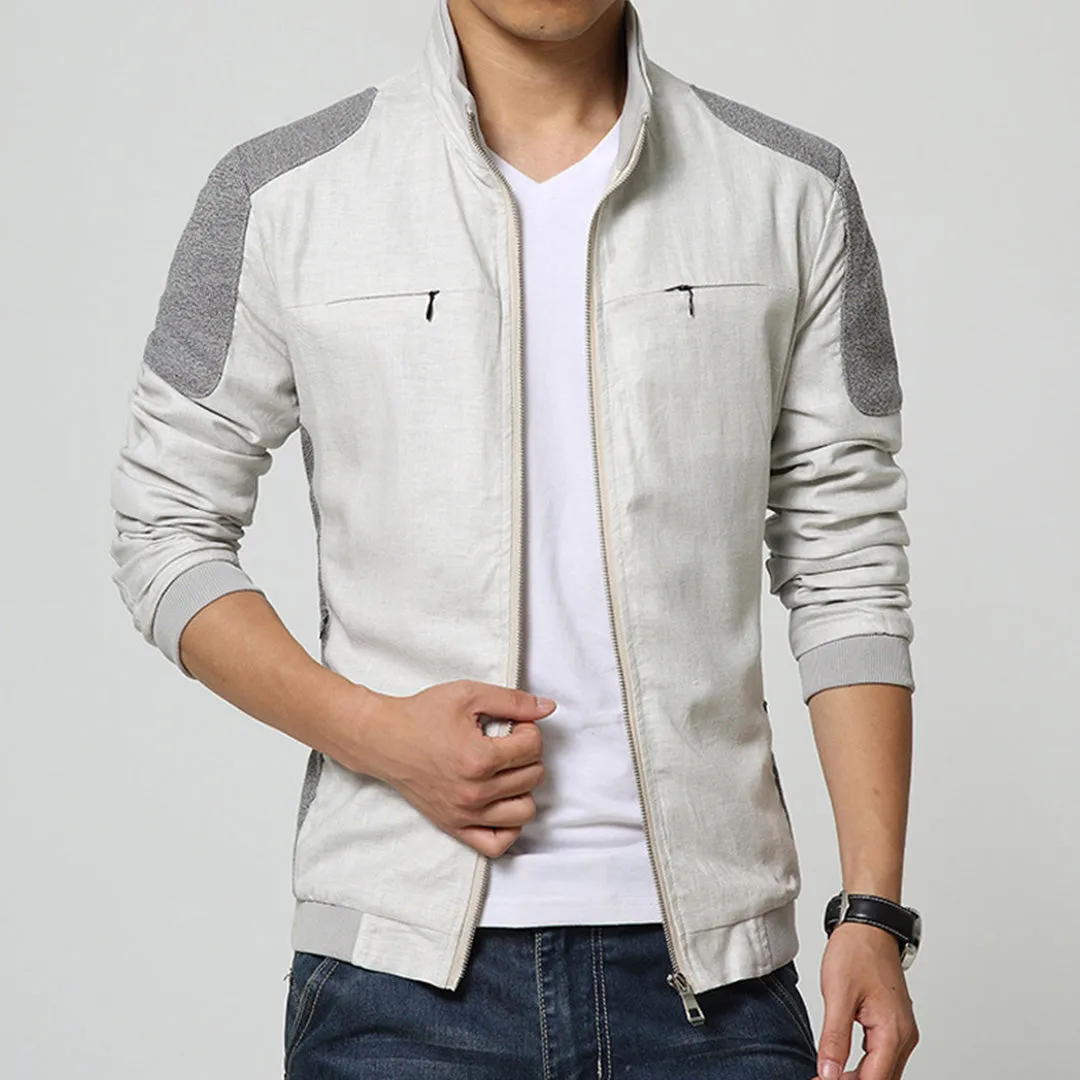 Men's lightweight casual jacket - modern zip-up design for summer rain coats